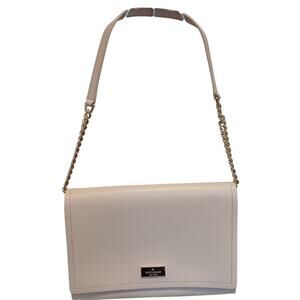 Kate Spade-Arbour Hill- Angelea - Leather Shoulder Bag w/gold chain - Beige
